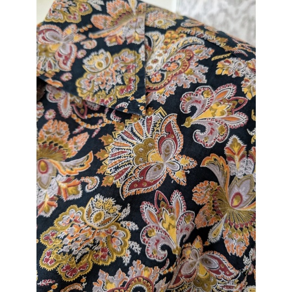 Vintage Valentino Paisley Button-Down Relaxed Fit Shirt - Picture 6 of 7